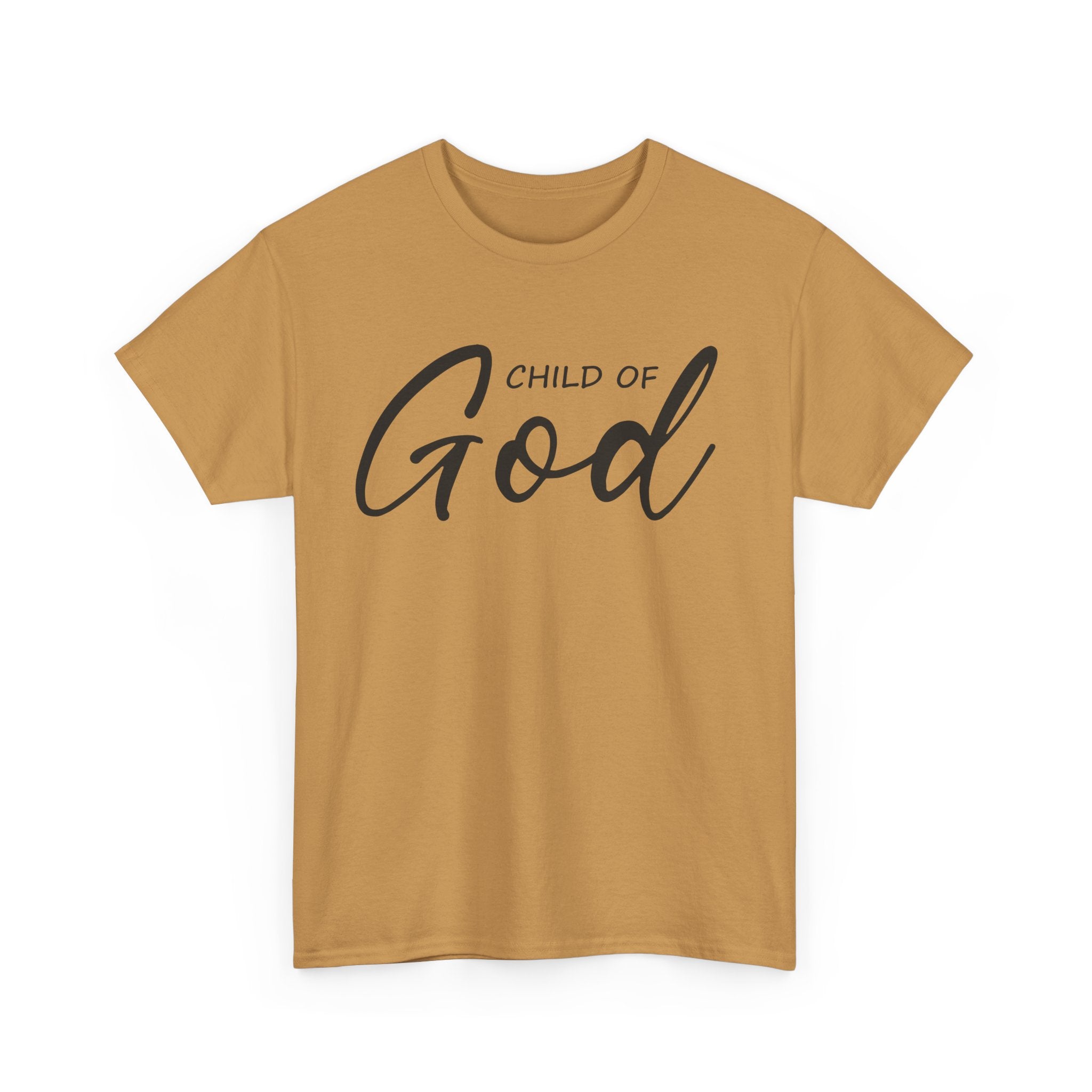 Child of God Unisex Heavy Cotton Tee - Faith T-Shirt, Spiritual Gift, Church Events, Casual Wear, Everyday Comfort