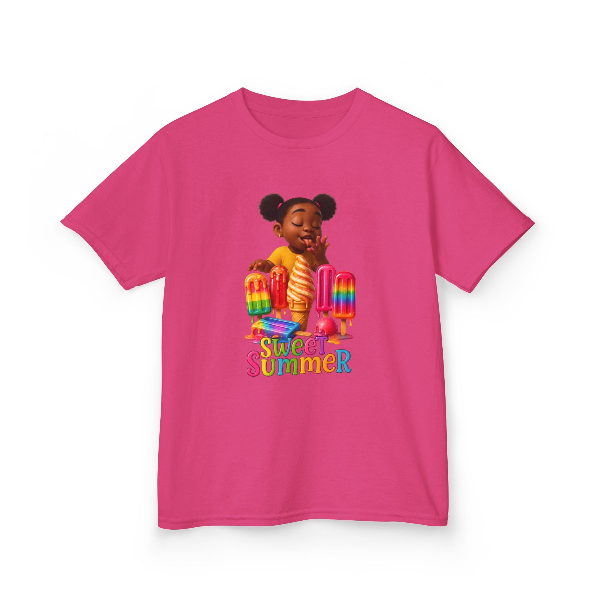 Kids Summer Ice Cream Tee - "Sweet Summer" Graphic T-Shirt