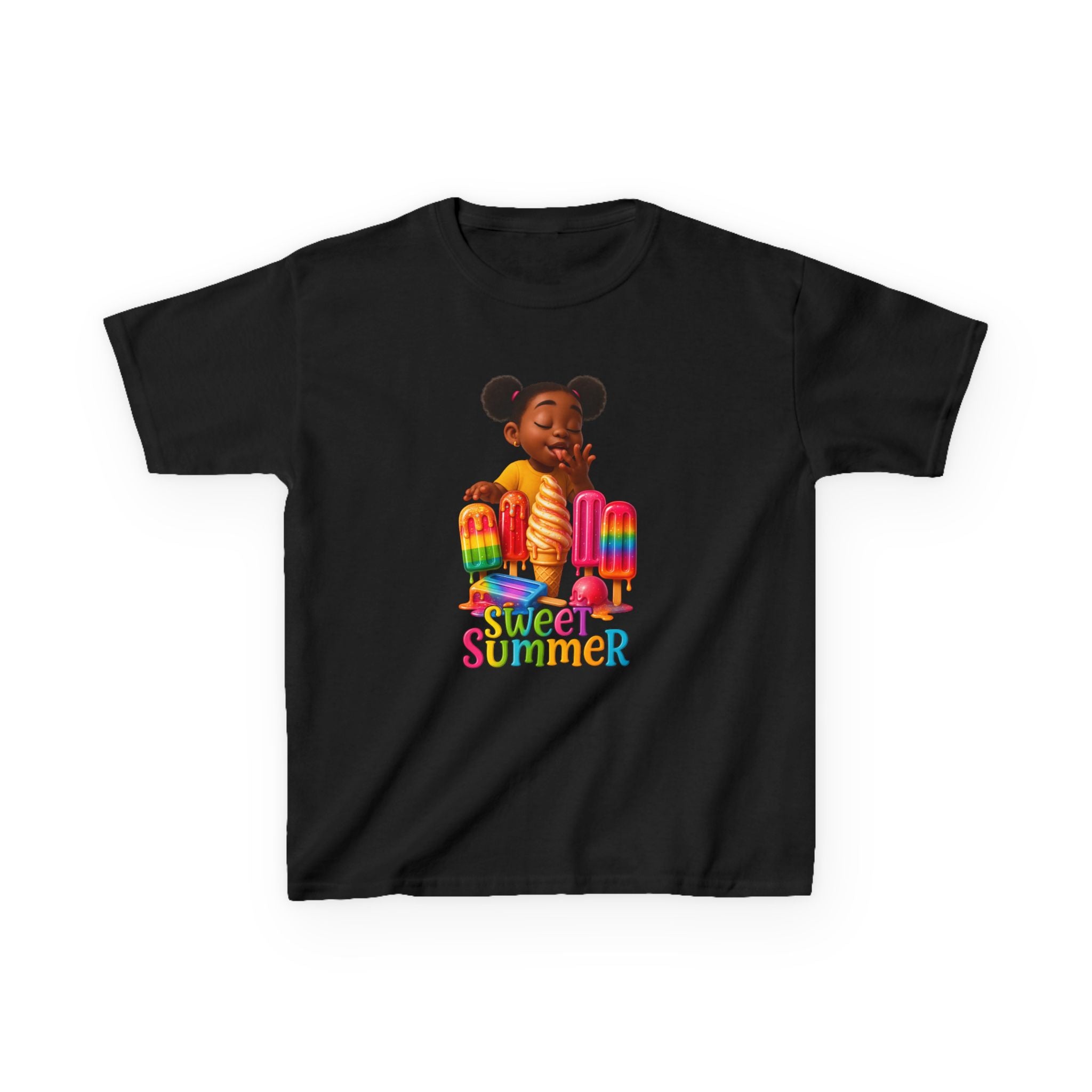 Kids Summer Ice Cream Tee - "Sweet Summer" Graphic T-Shirt