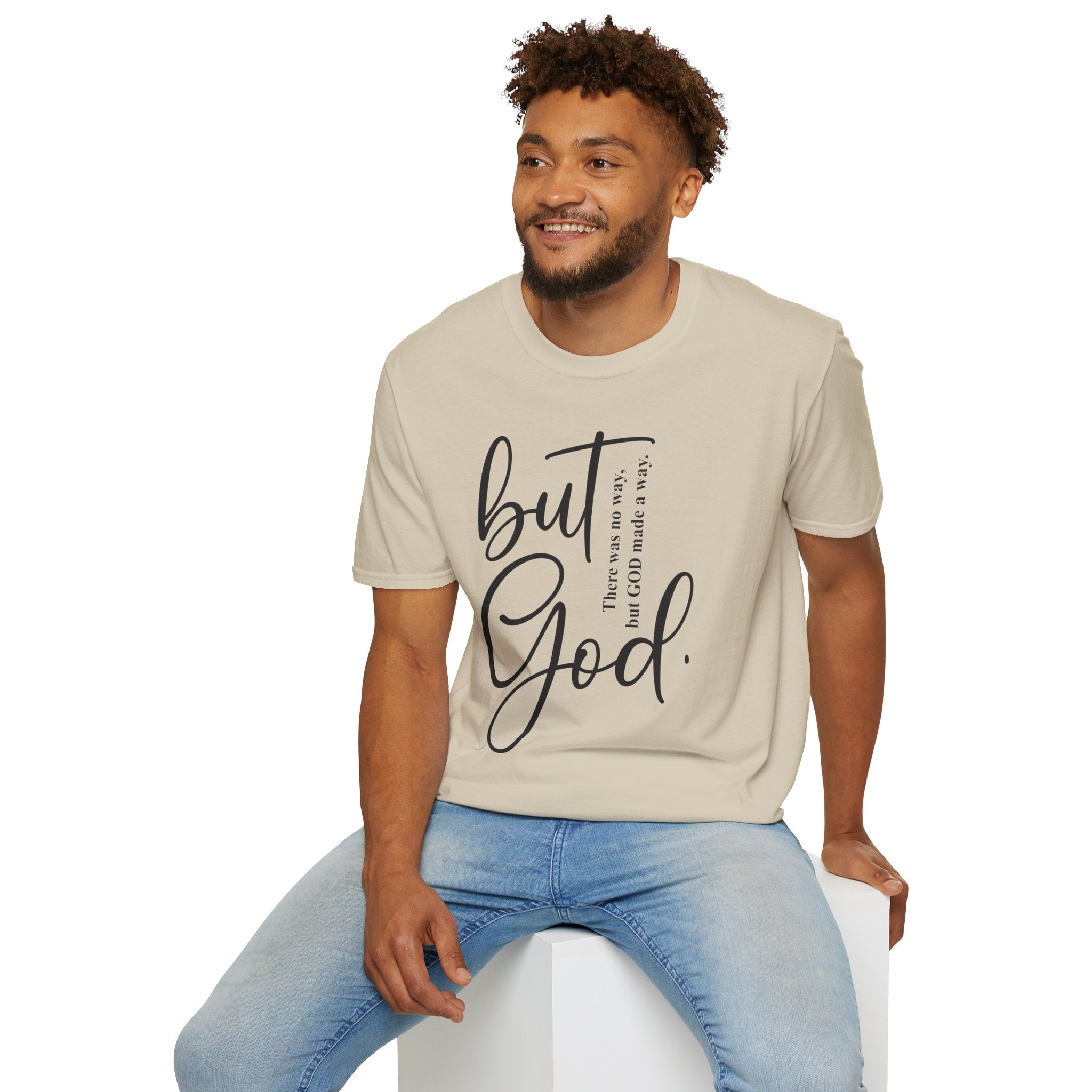 Unisex God Quote T-Shirt, Faith-Based Tee, Christian Apparel, Inspirational Gift, Relaxed Fit Shirt, Everyday Wear