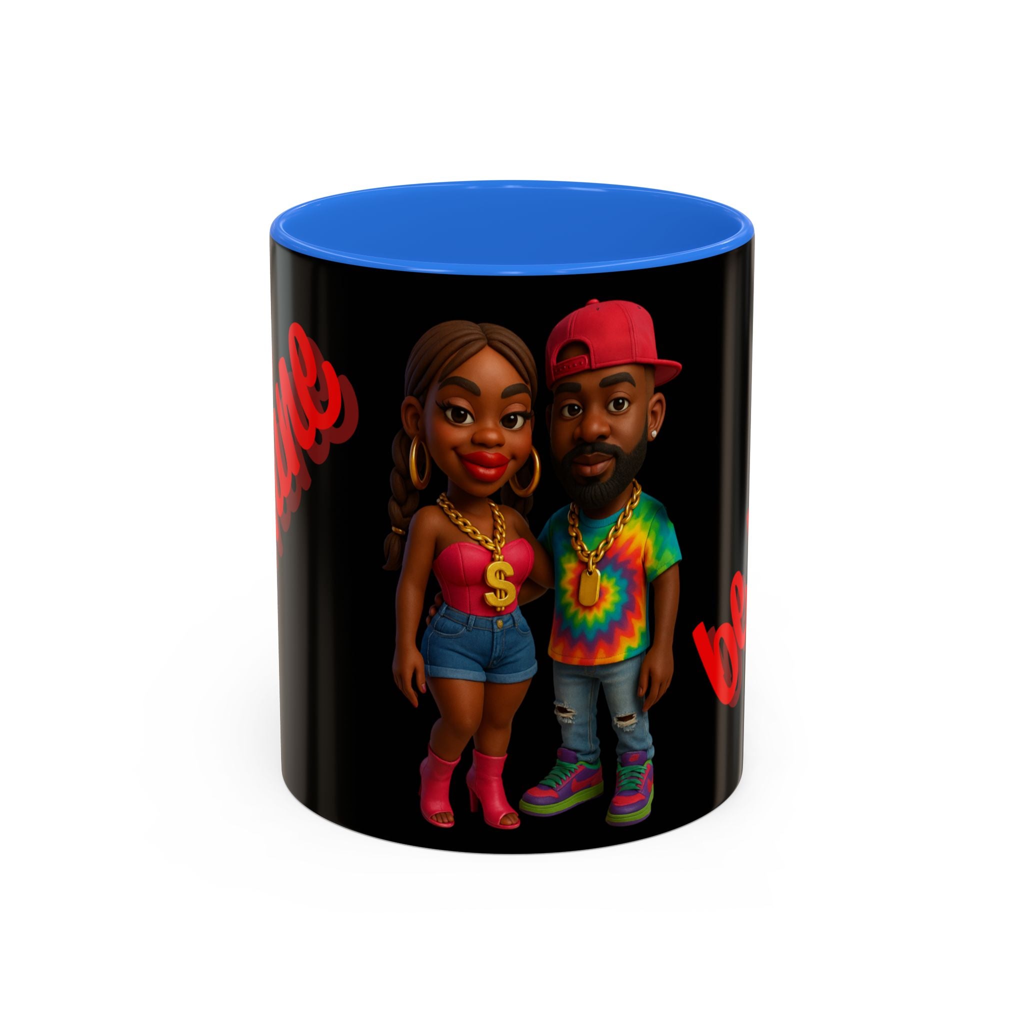 Colorful Be Mine Mug - Fun Couple Design, Perfect Gift for Love and Friendship