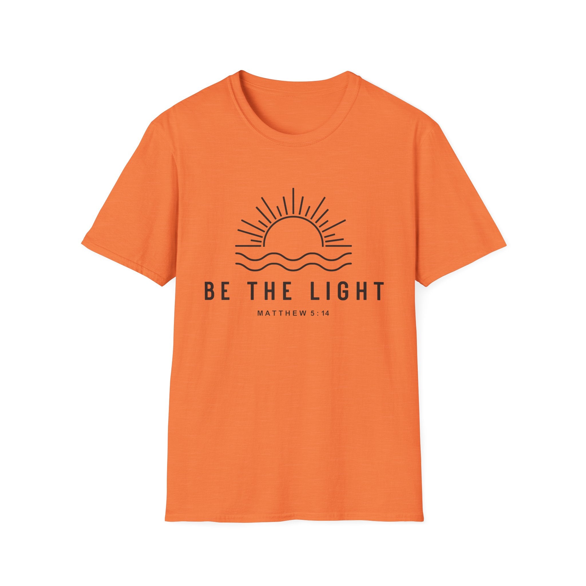 Be The Light Unisex T-Shirt - Inspirational Christian Apparel, Faith-Based Gift, Summer Wear, Positive Vibes, Matthew 5:14