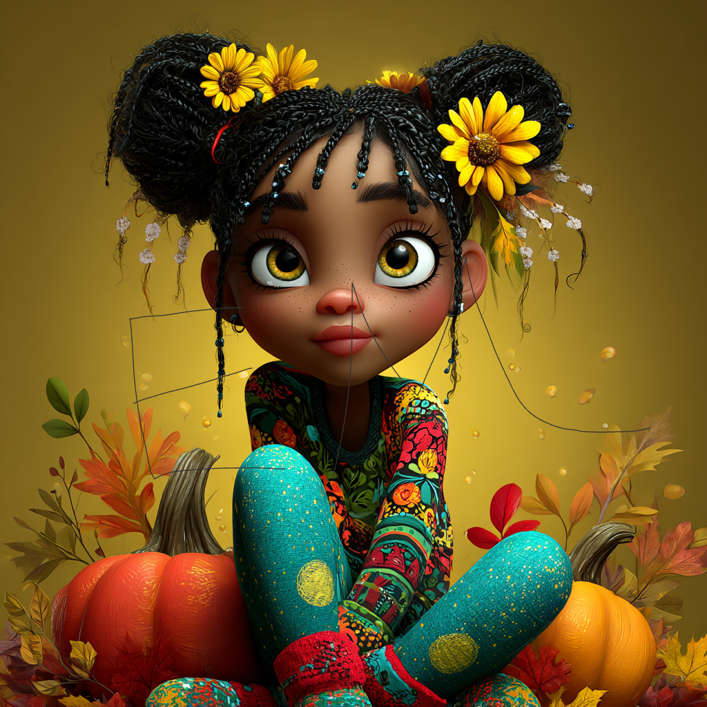 Autumn Blessing digital art PNG by Ebony Monique