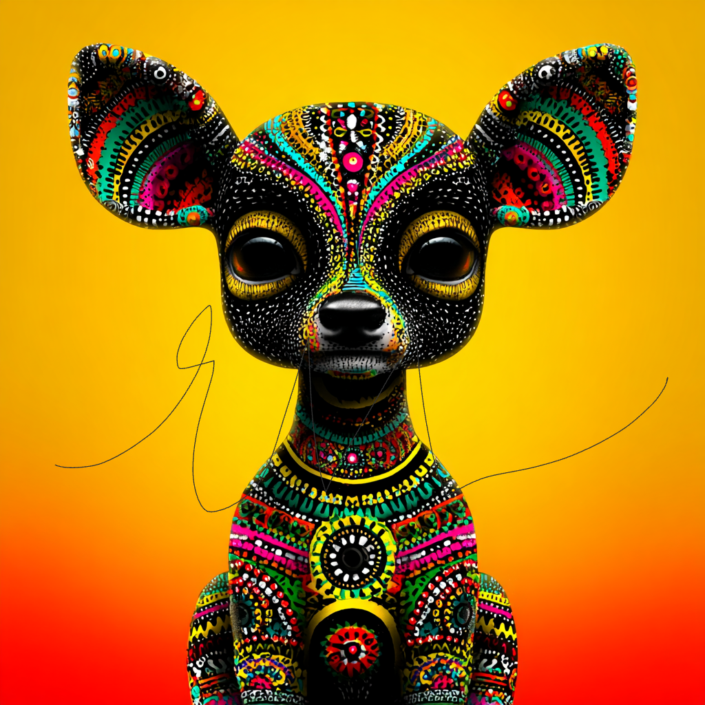 Folk Art Friend digital art PNG by Ebony Monique
