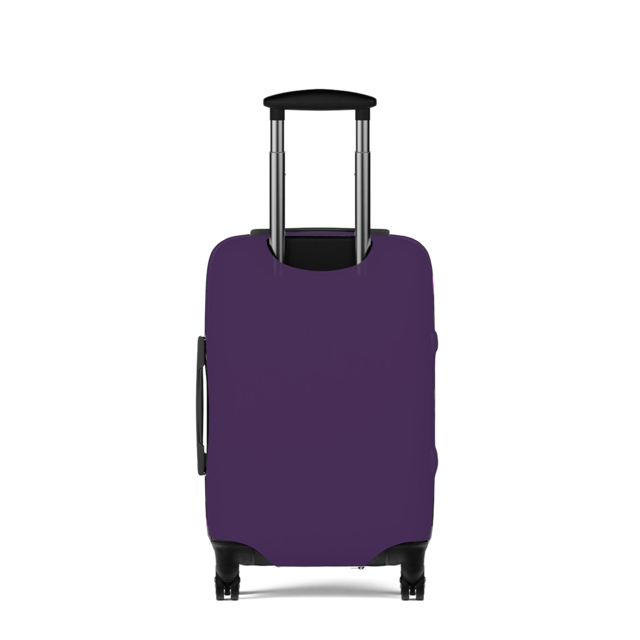 Purple Bold Queen Luggage Cover – Fashionable Travel Protector with Graphic Print