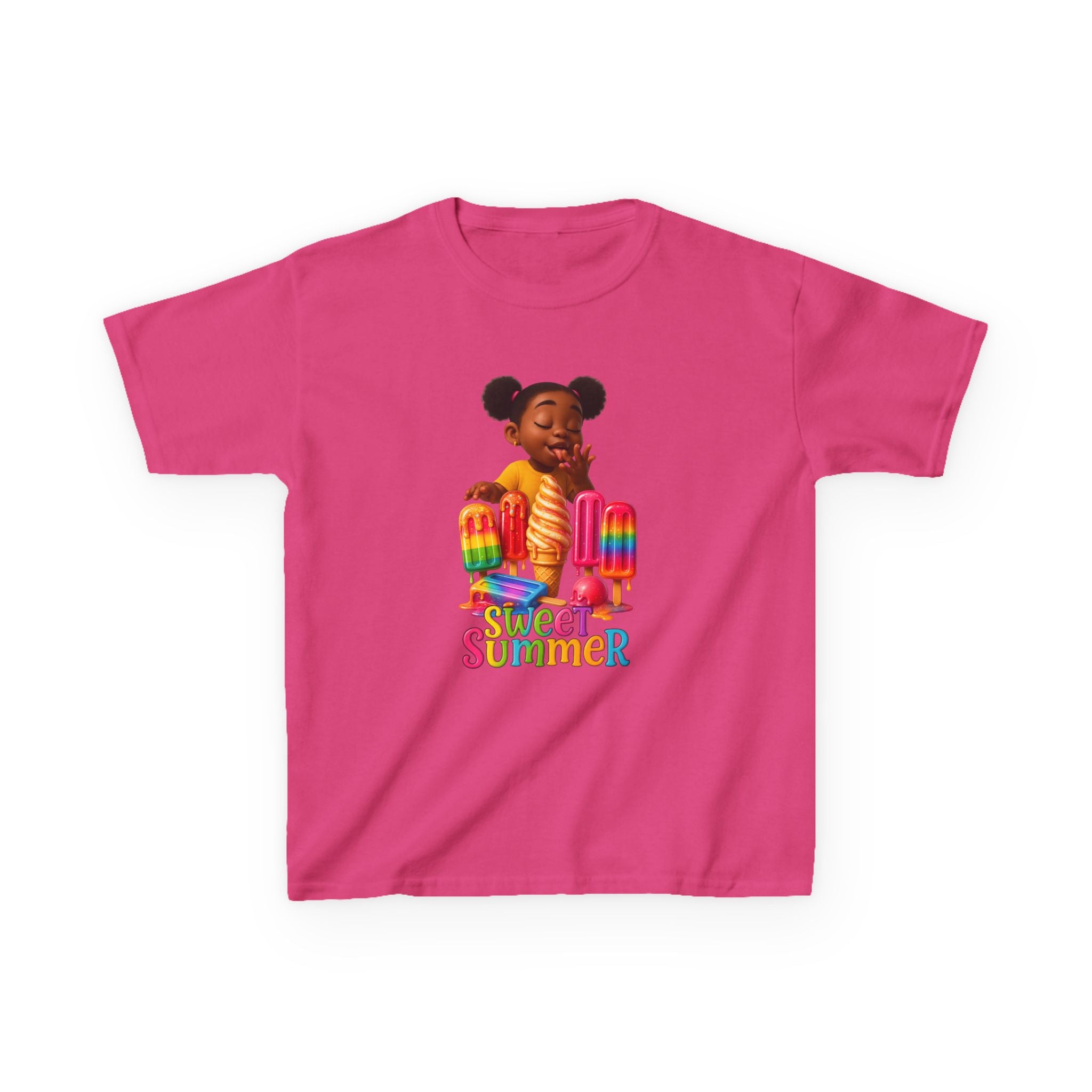 Kids Summer Ice Cream Tee - "Sweet Summer" Graphic T-Shirt