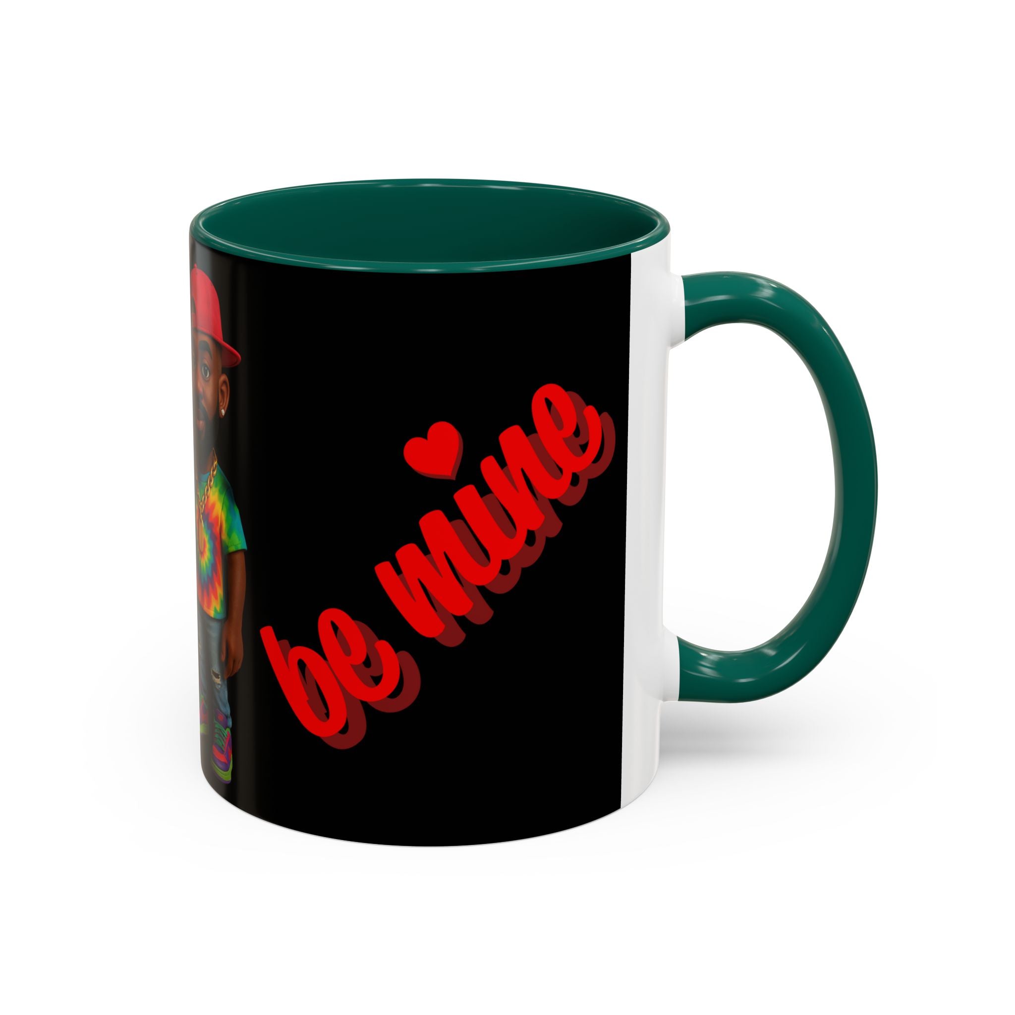 Colorful Be Mine Mug - Fun Couple Design, Perfect Gift for Love and Friendship
