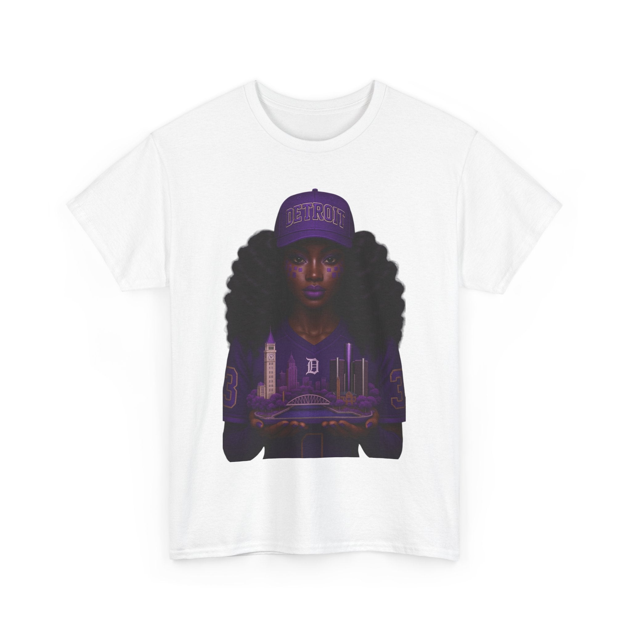 Purple Urban Culture Unisex Tee, Black Girl Magic Shirt, Empowerment T-Shirt, Hip Hop Fashion Top, Streetwear Outfit