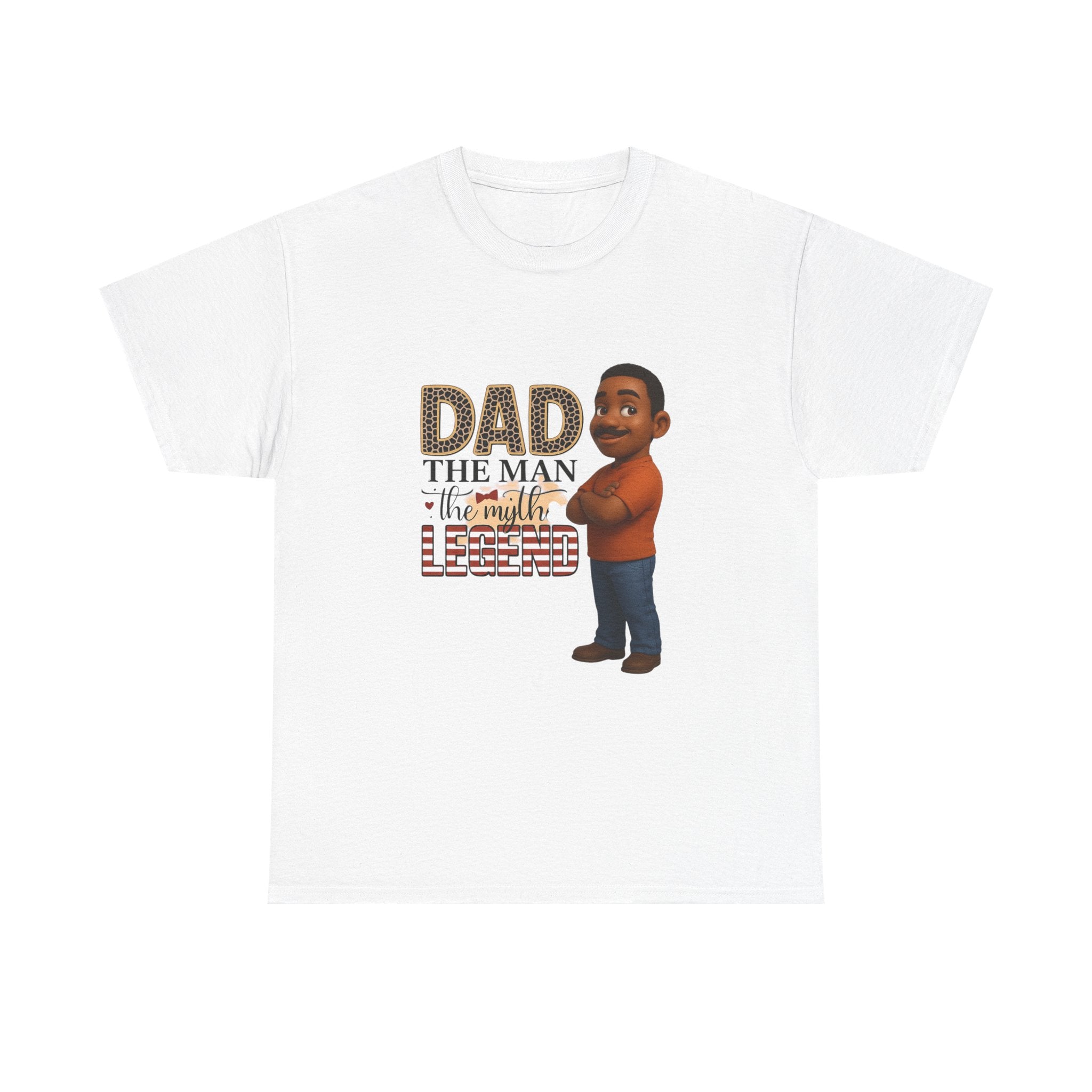 Dad The Man The Myth Legend Unisex Heavy Cotton Tee