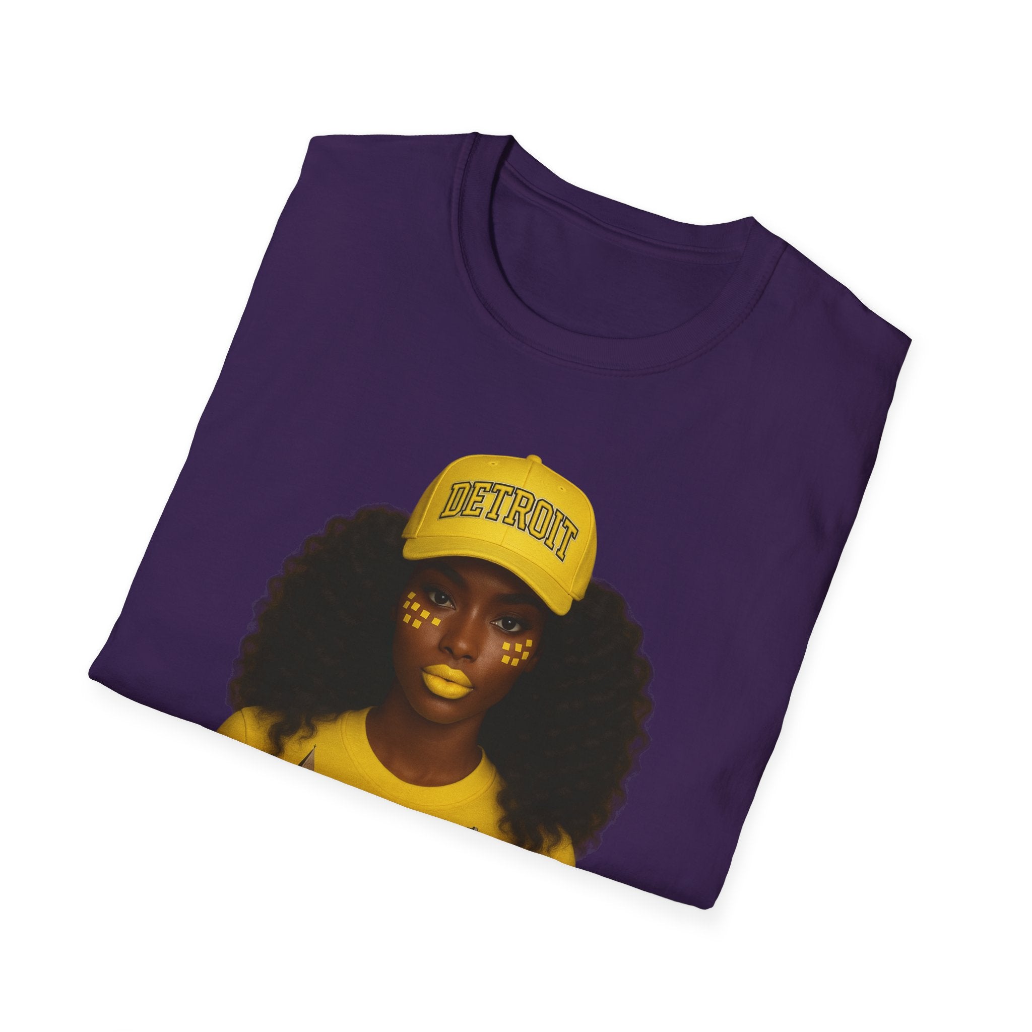 Yellow Cultural Heritage Tee - Detroit City Pride T-Shirt, Unisex Graphic Tee, Vintage Style Shirt, Gift for Music Lovers, Festival Apparel