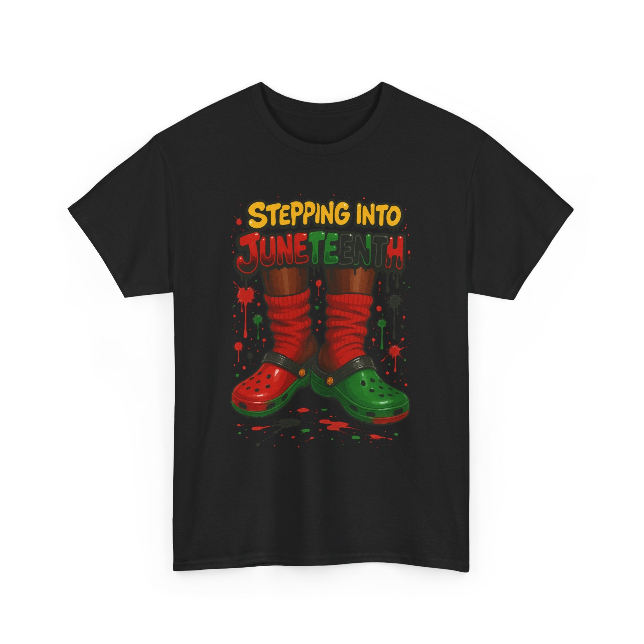 Stepping into the Holiday Spirit Tee - Fun Unisex Cotton T-Shirt, Christmas Gift, Holiday Apparel, Festive Wear, Casual Top, Unique Design