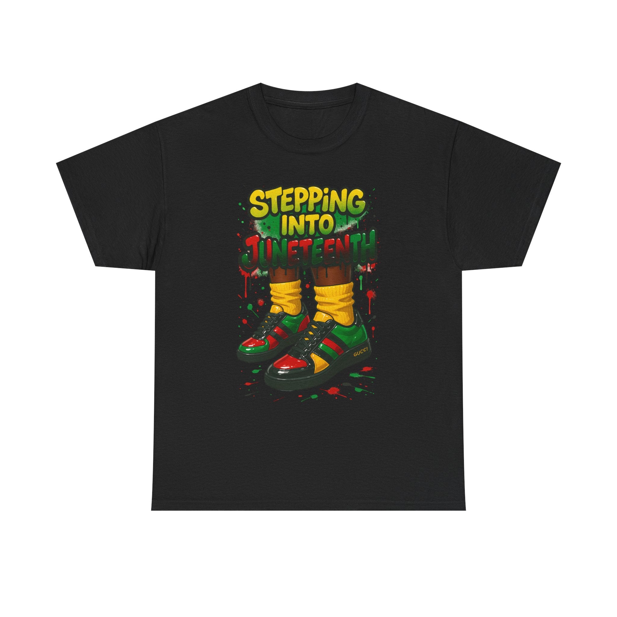 Just Stepping Into Juneteenth Unisex Heavy Cotton Tee | Celebration Shirt, Gift for Freedom, Black History Month, Party Wear