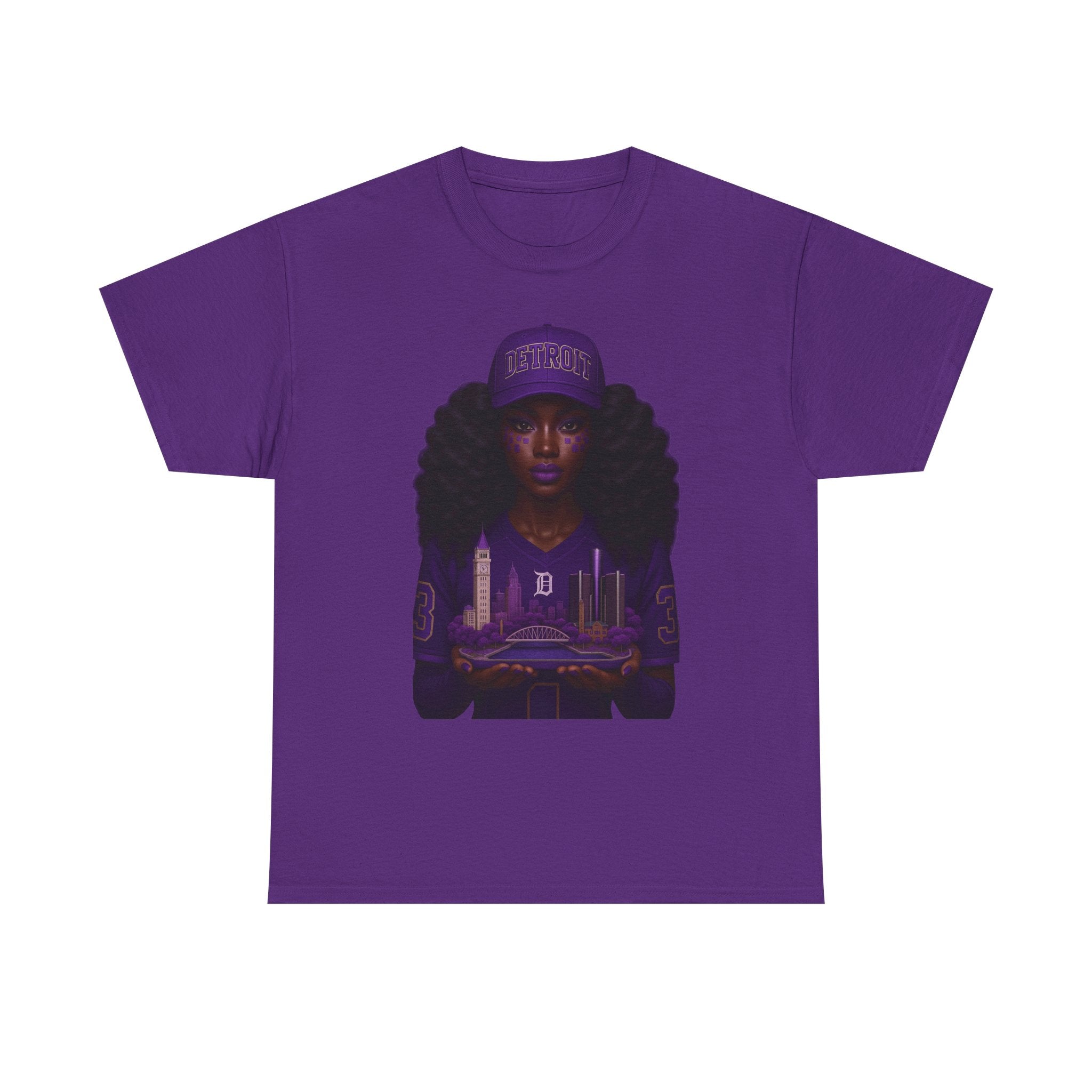 Purple Urban Culture Unisex Tee, Black Girl Magic Shirt, Empowerment T-Shirt, Hip Hop Fashion Top, Streetwear Outfit