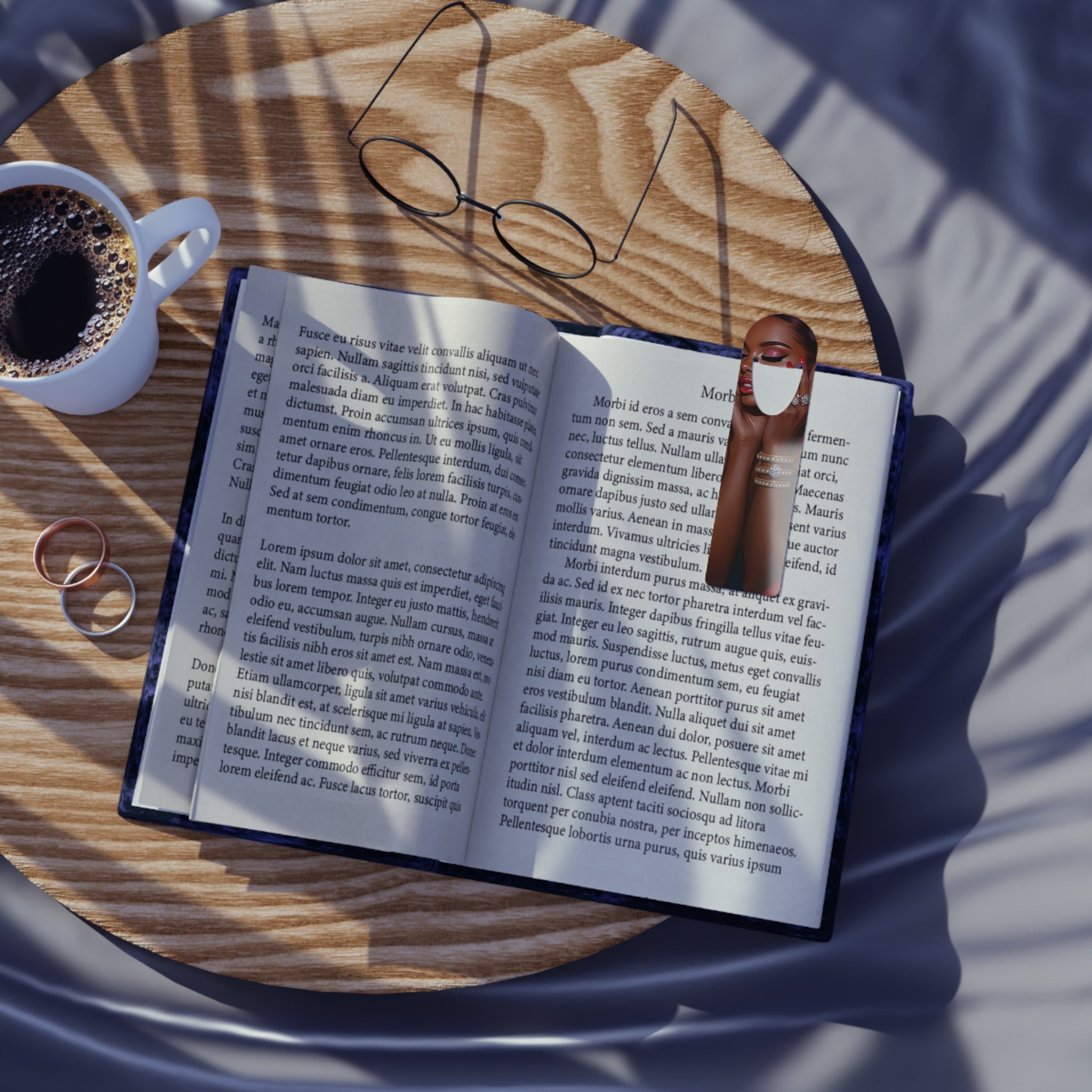 Beauty Elegant Metal Bookmark with Chic Design - Perfect Gift for Book Lovers