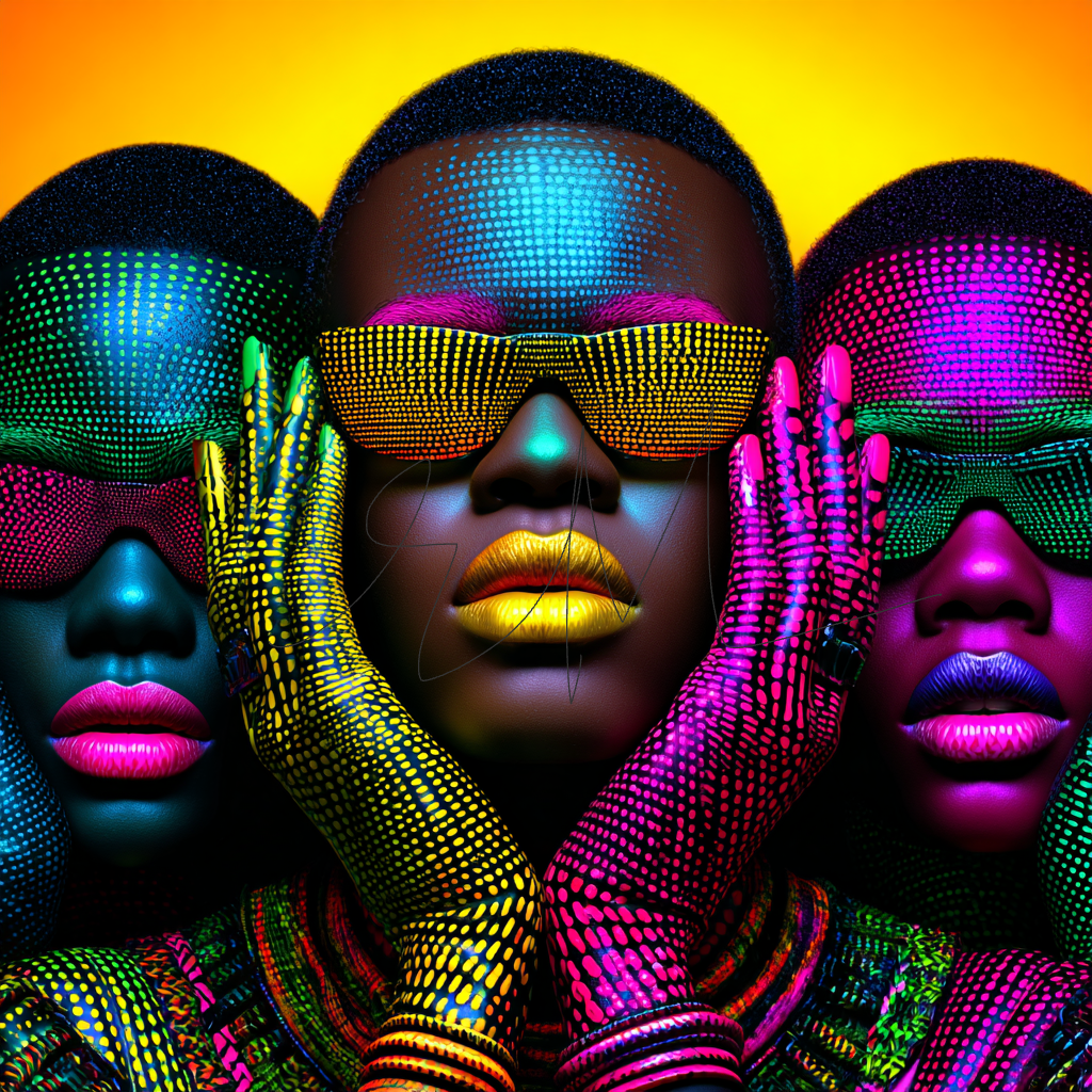 Neon Vision digital art PNG by Ebony Monique