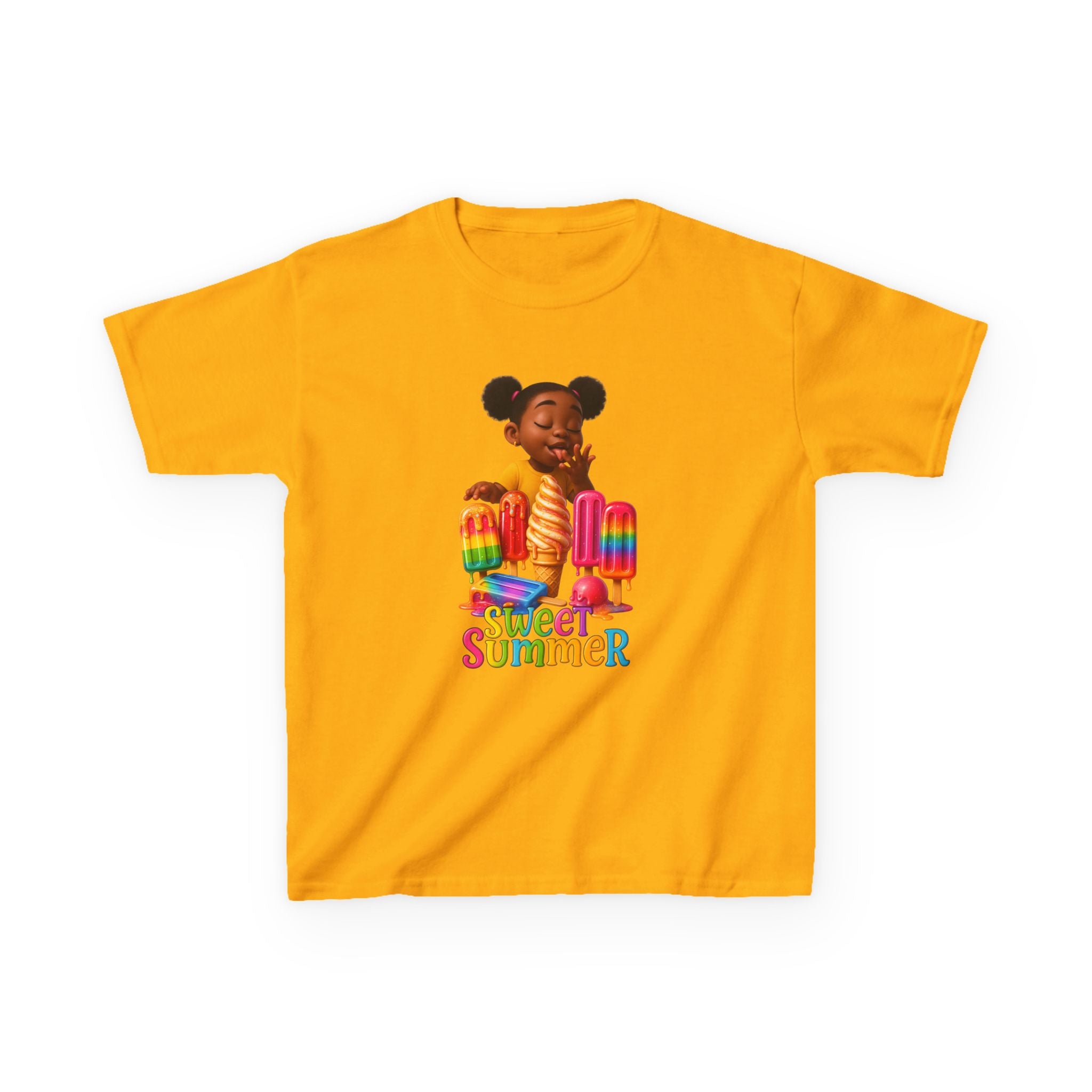Kids Summer Ice Cream Tee - "Sweet Summer" Graphic T-Shirt