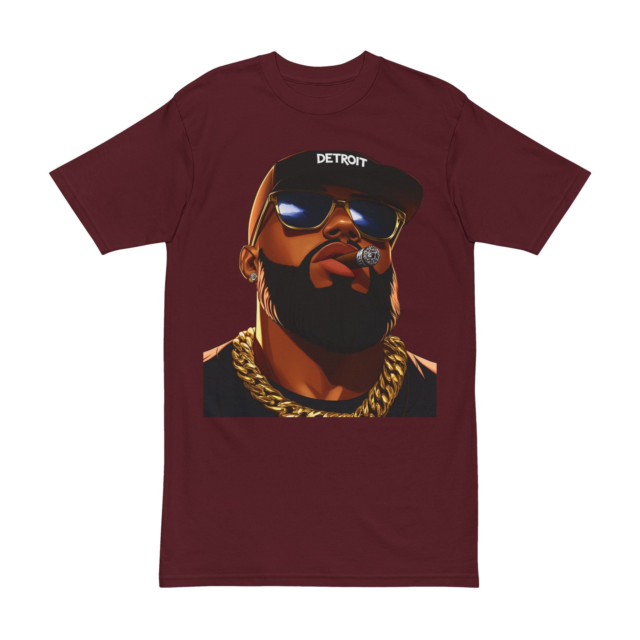 Bold Detroit Graphic T-Shirt Men's Heavyweight Tee