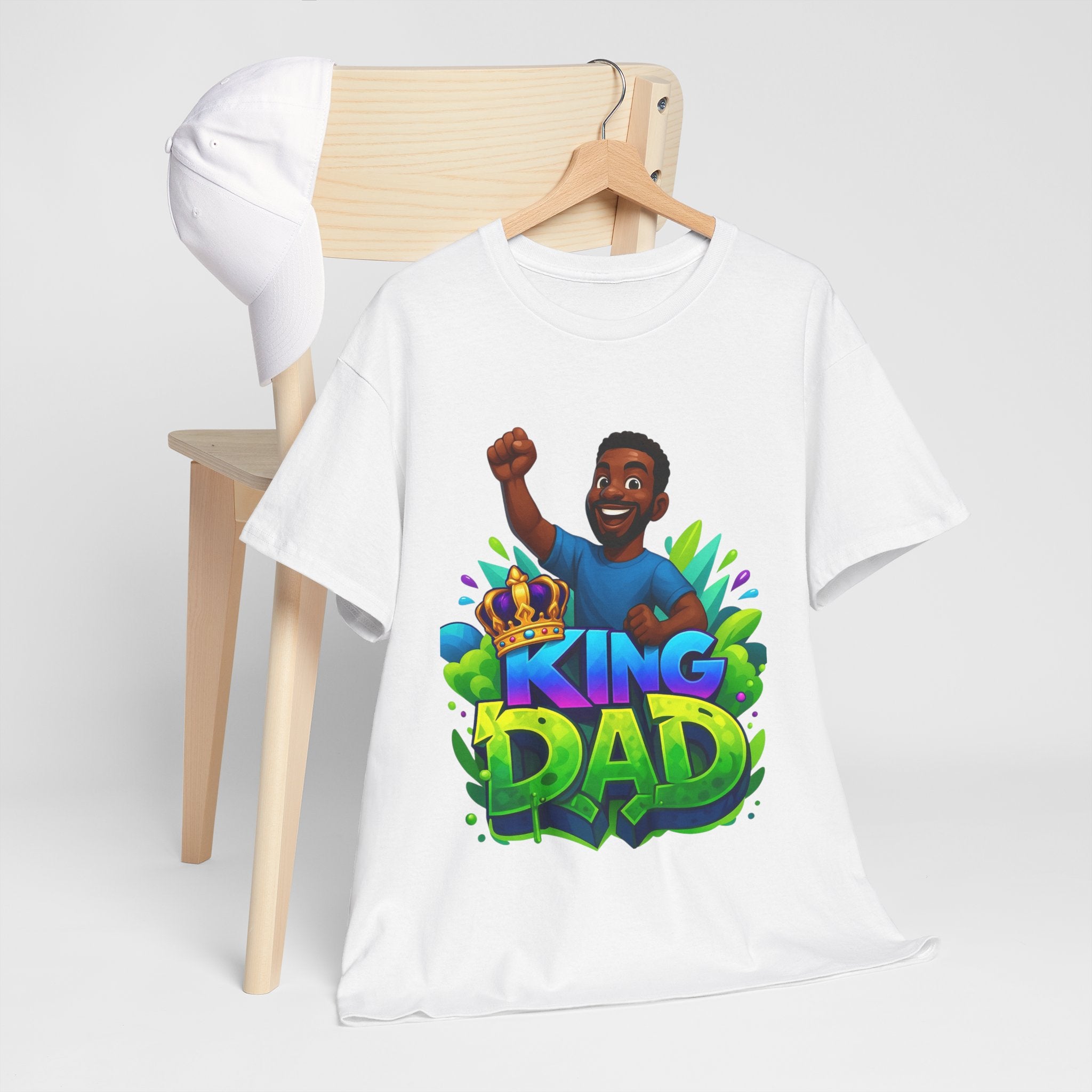 King Dad Unisex Tee, Father's Day Gift, Dad Shirt, Fun T-Shirt, Gift for Dad, Dad Apparel, Family Celebration Clothing