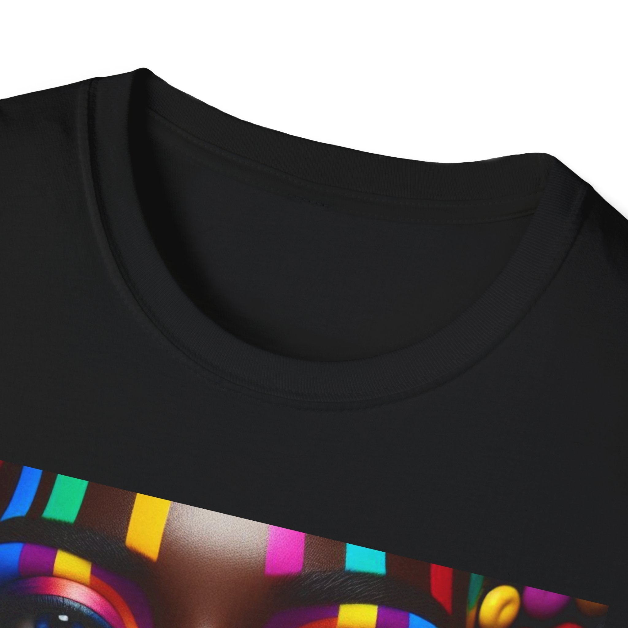 Colorful Pop-Art Afro Portrait T-Shirt