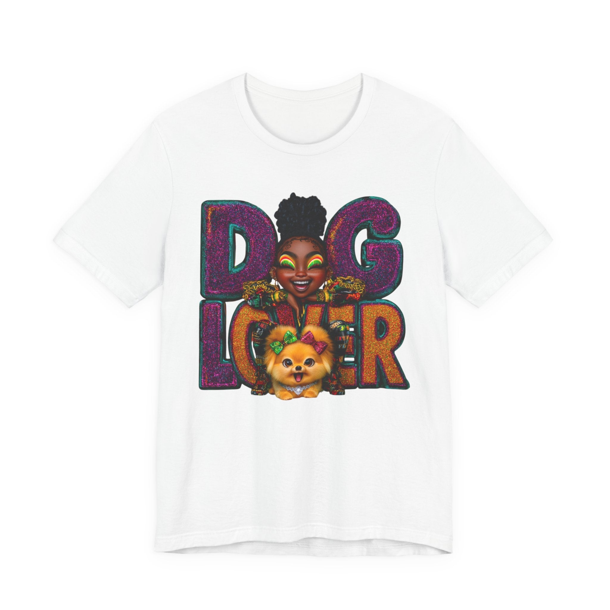 T‑Shirt — Vibrant Dog Lover Graphic Tee ("DOG LOVER")