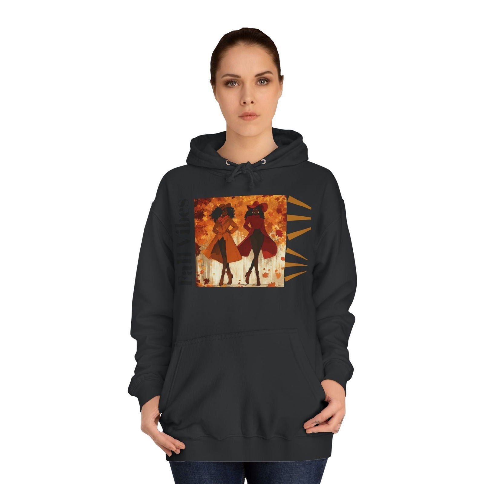 Autumn Chic Hoodie featuring African American Women - ShopEbonyMonique