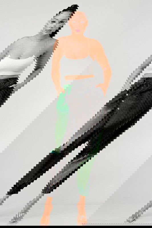 Autumn Punk Style Loose Washed Pants - ShopEbonyMonique