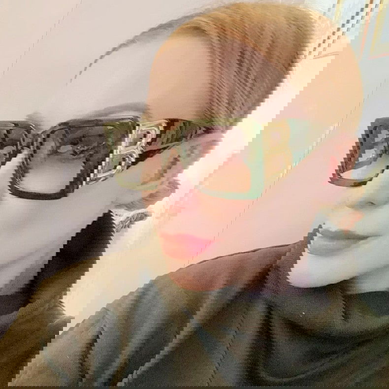 B Girl Retro Frame Sun Glasses - ShopEbonyMonique