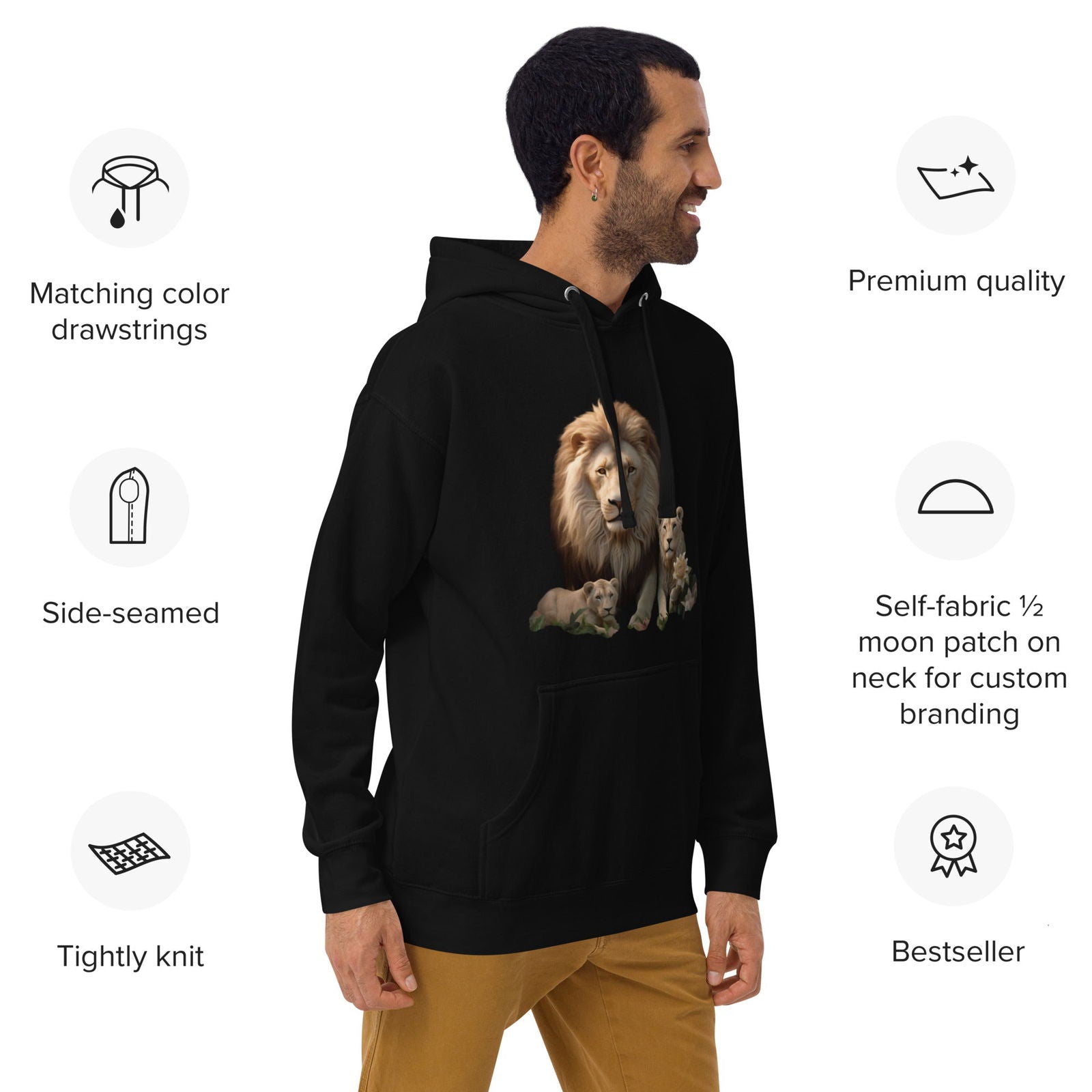 Be Brave, Be Bold, Be the Lion Unisex Hoodie - ShopEbonyMonique