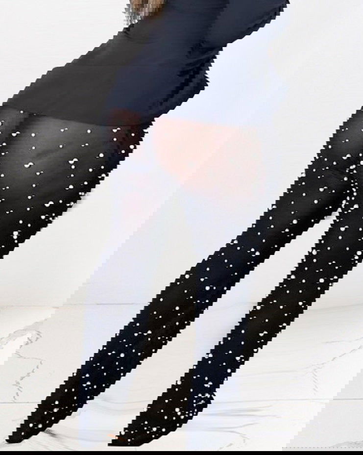 Beading Stitching Flare Legging - ShopEbonyMonique