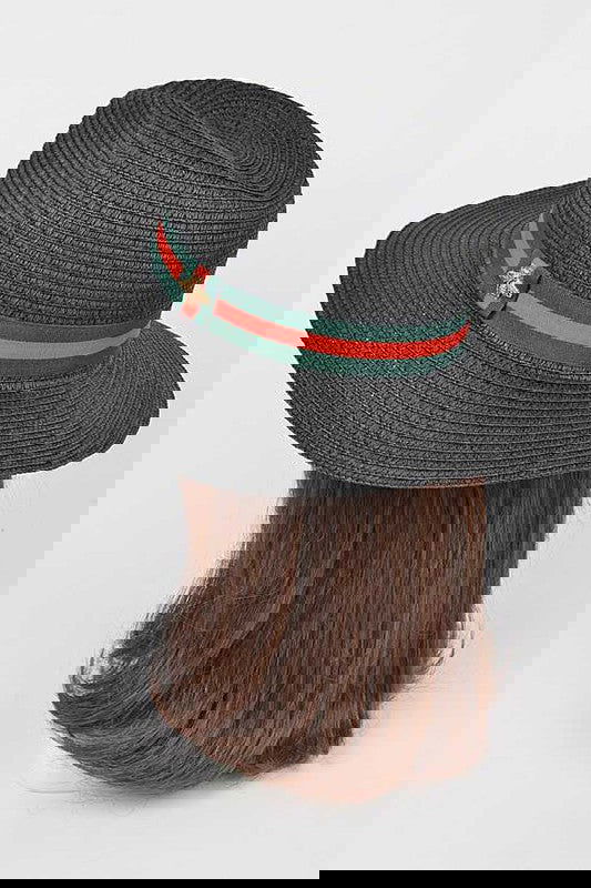 Bee Ribbon Straw Hat - ShopEbonyMonique