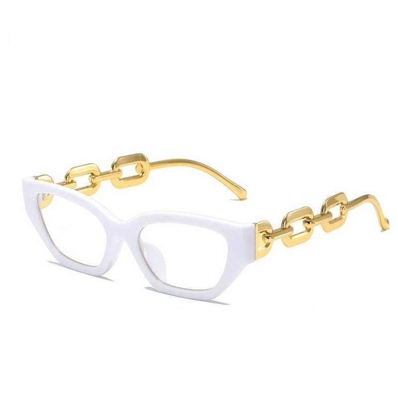Big Chain Frame Glasses - ShopEbonyMonique