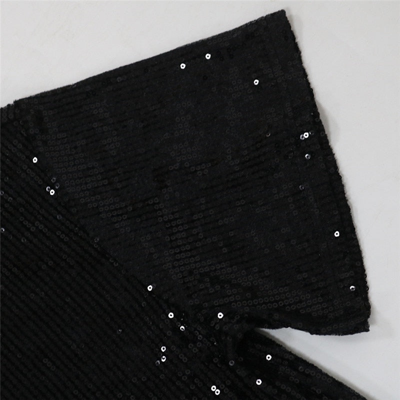 Birthday Sequins T Shirt Dress - ShopEbonyMonique