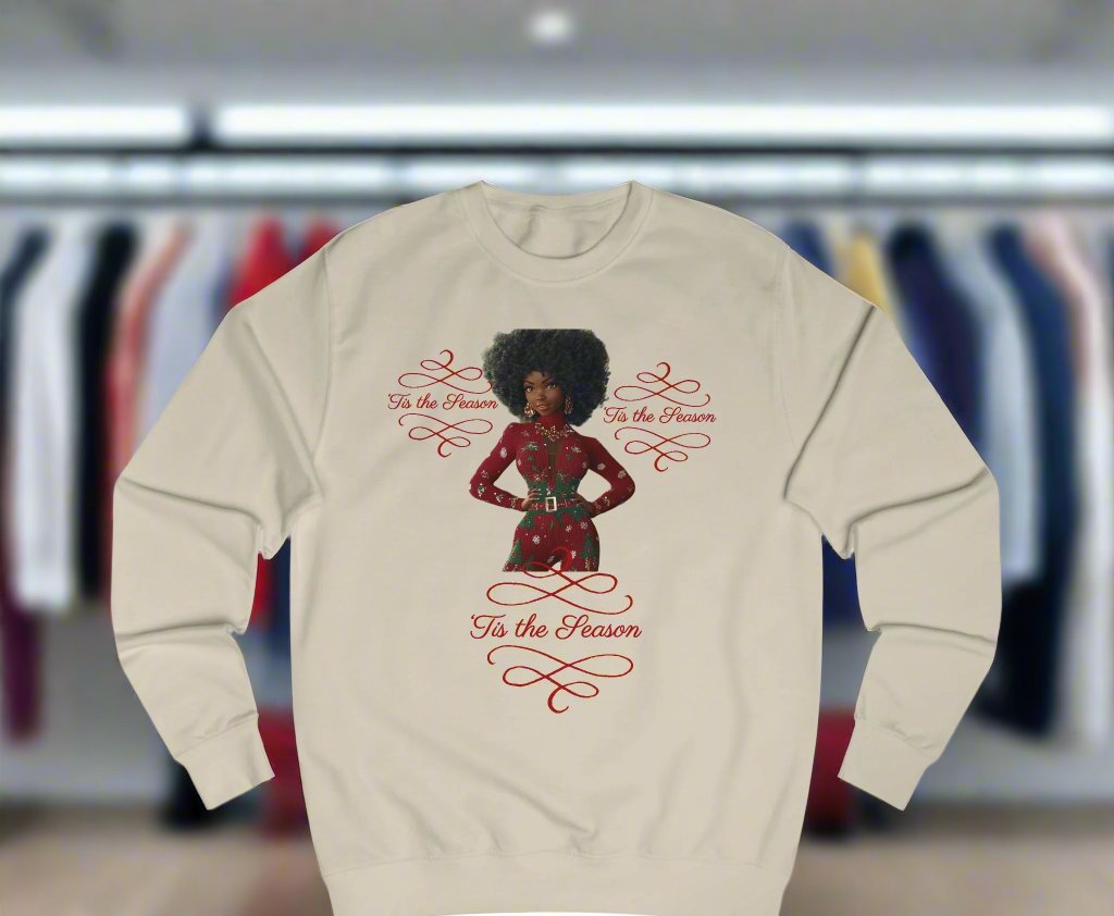 Black Girl Christmas Fun Sweatshirt - ShopEbonyMonique