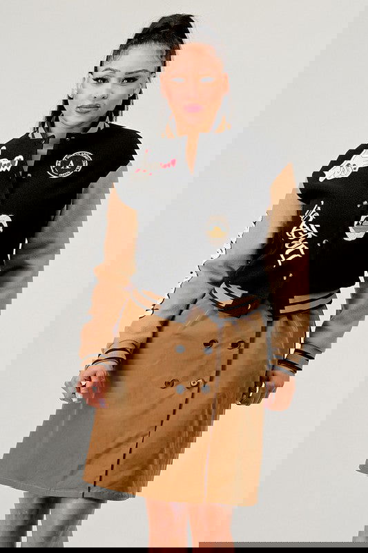 Black Queen letterman Jacket - ShopEbonyMonique