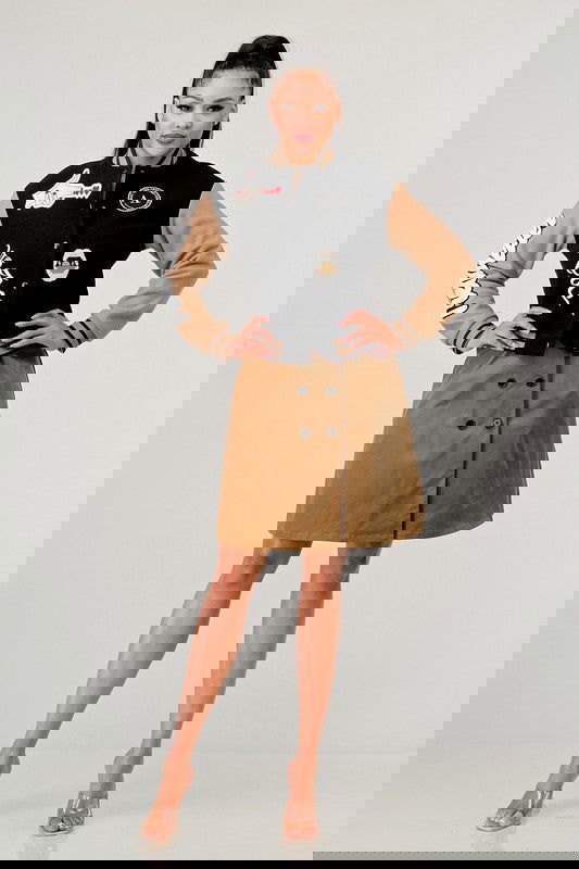 Black Queen letterman Jacket - ShopEbonyMonique