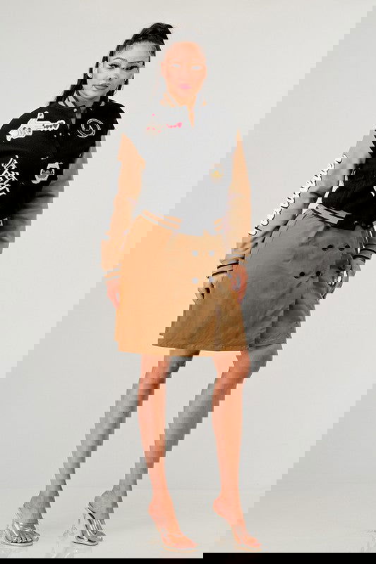 Black Queen letterman Jacket - ShopEbonyMonique