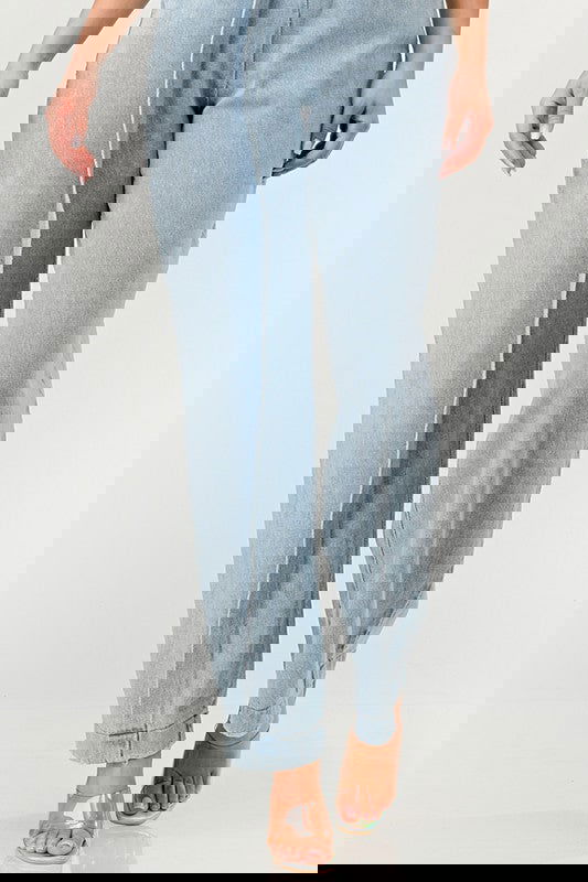 Casual Strapless Denim Jumpsuit - ShopEbonyMonique