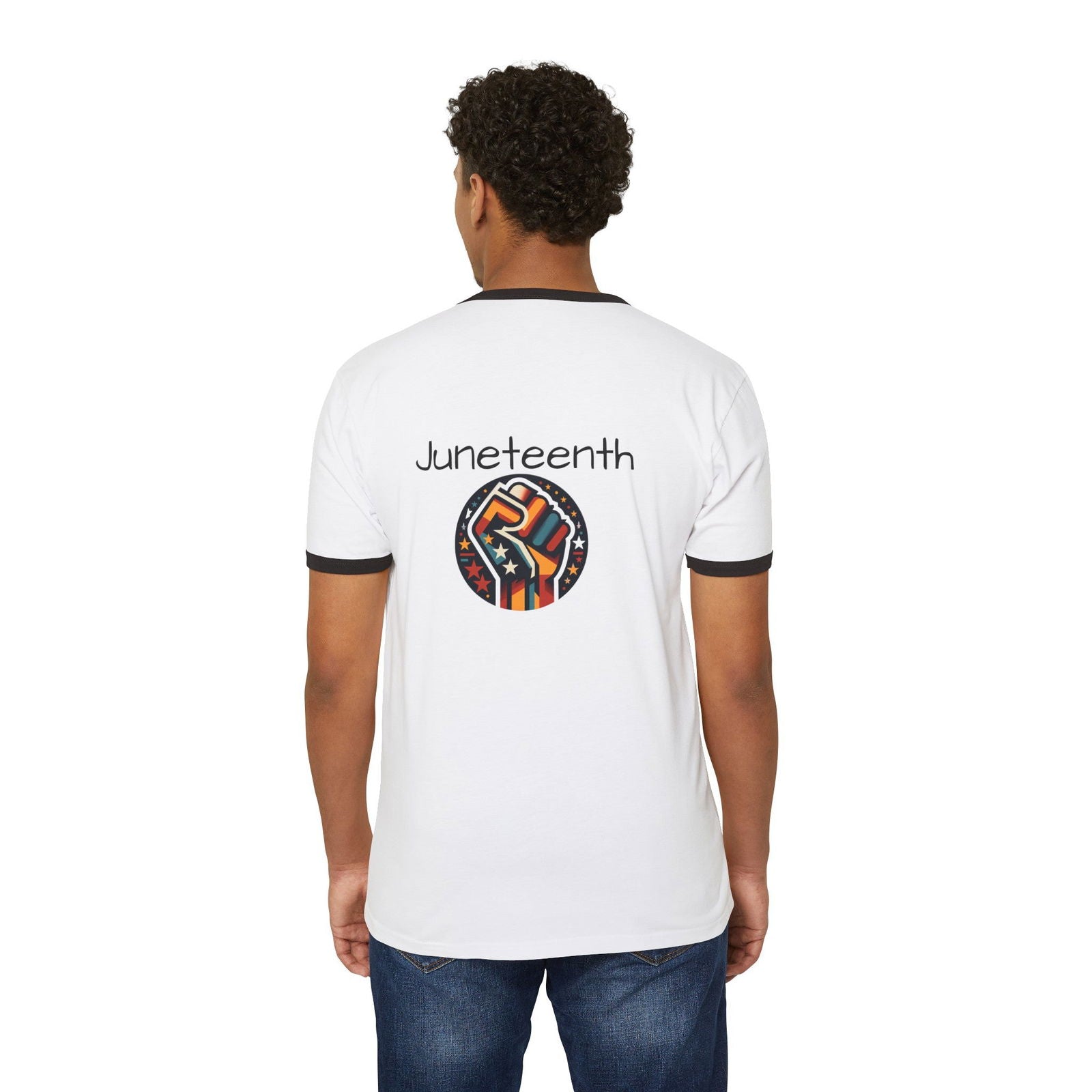 Celebration of freedom Unisex Cotton Ringer T-Shirt - ShopEbonyMonique