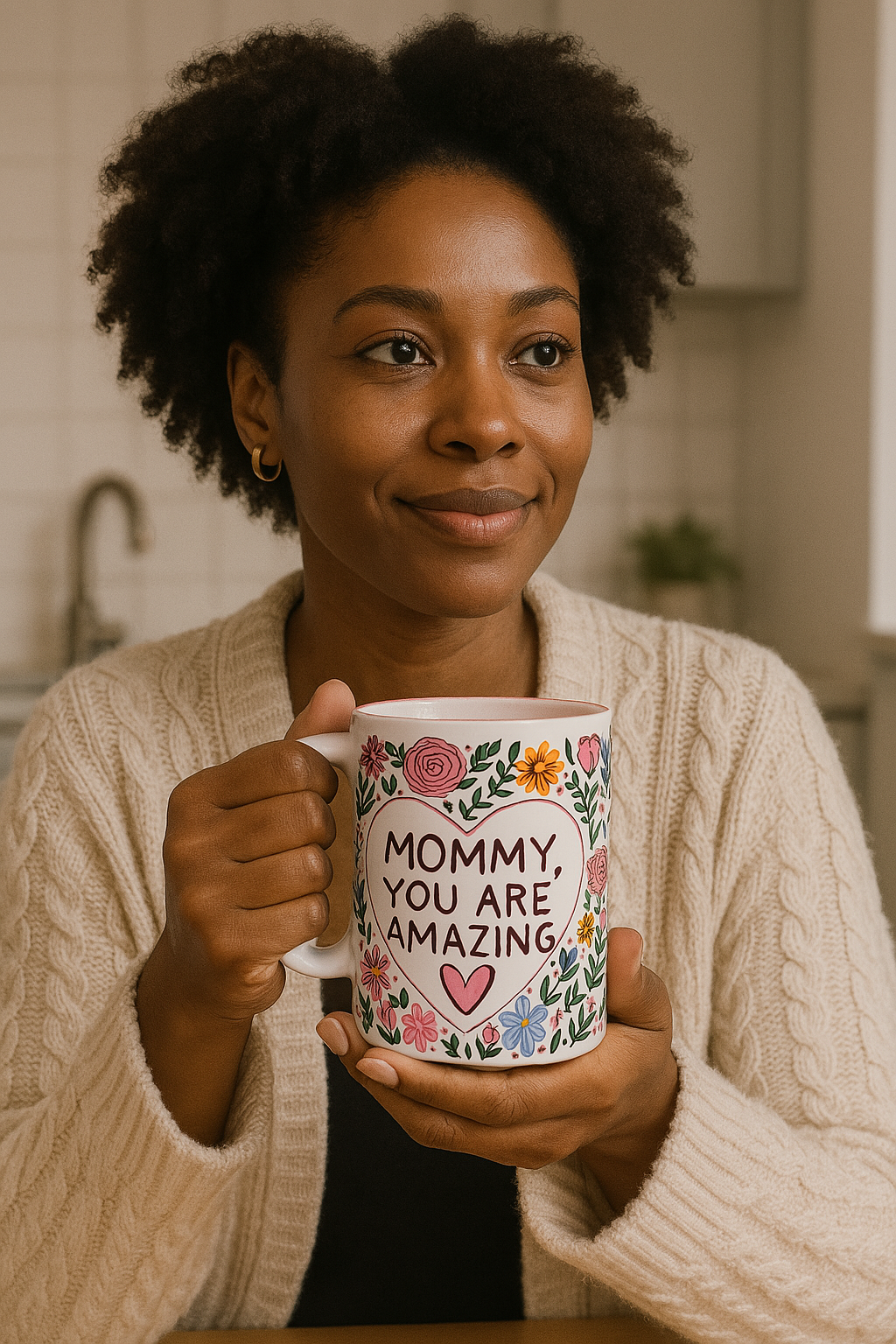 Mommy You Are Amazing Floral Ceramic Mug - 11oz & 15oz