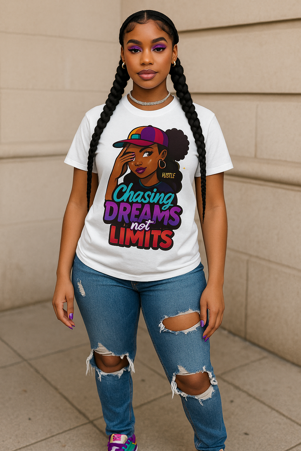 Chasing Dreams Unisex Heavy Cotton Tee - Inspirational Hustle Shirt