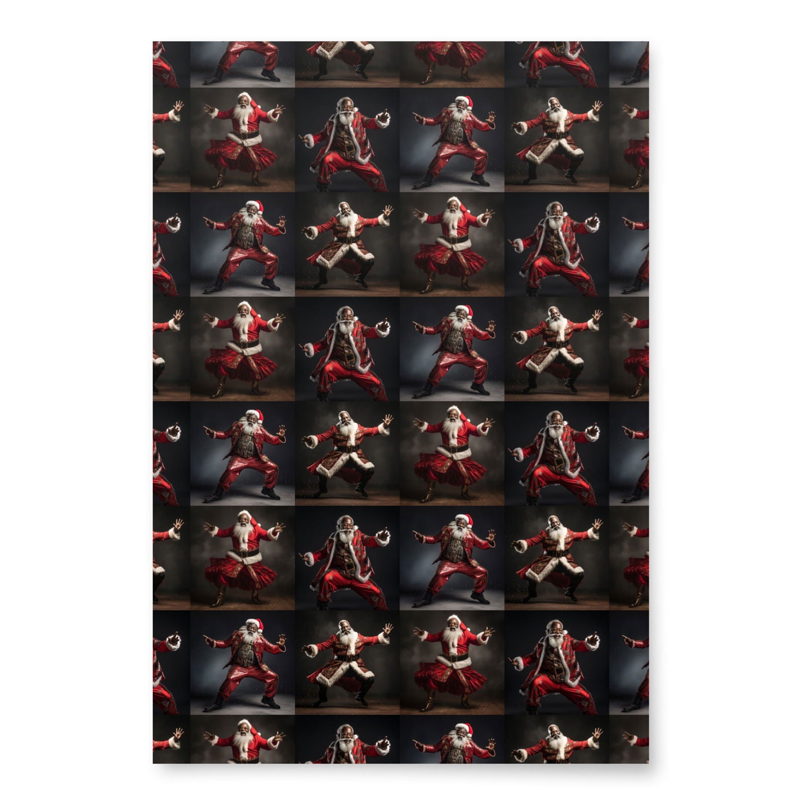 Dance Santa Wrapping paper sheets - ShopEbonyMonique