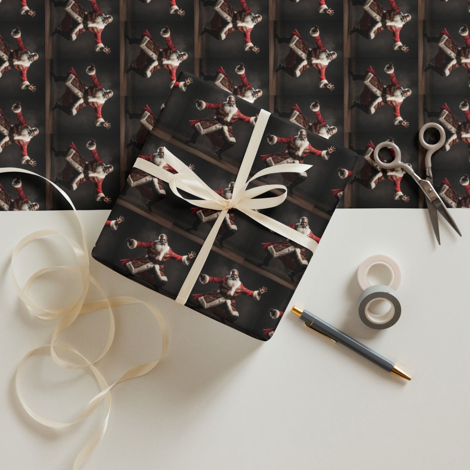 Dance Santa Wrapping paper sheets - ShopEbonyMonique