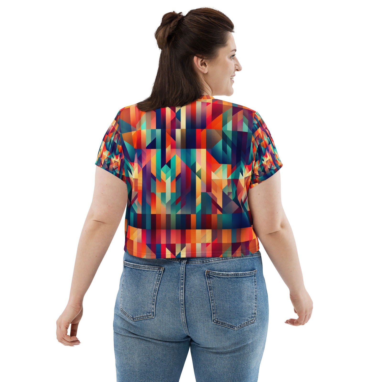 EM All-Over Print Crop Tee - ShopEbonyMonique