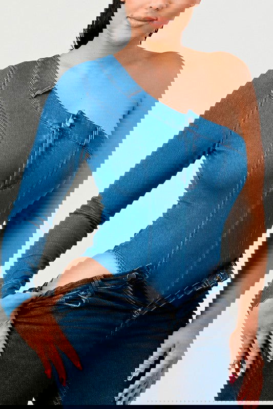 EM DENIM BODYSUIT - ShopEbonyMonique