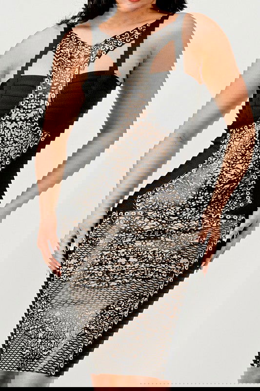 EM Dark Aztec Dress - ShopEbonyMonique