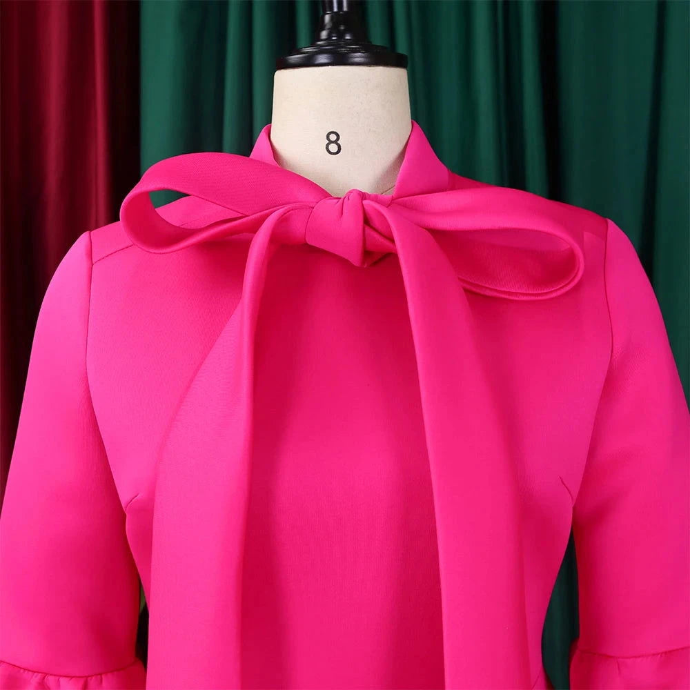 EM Elegant Dresses for Women Bow Collar - ShopEbonyMonique