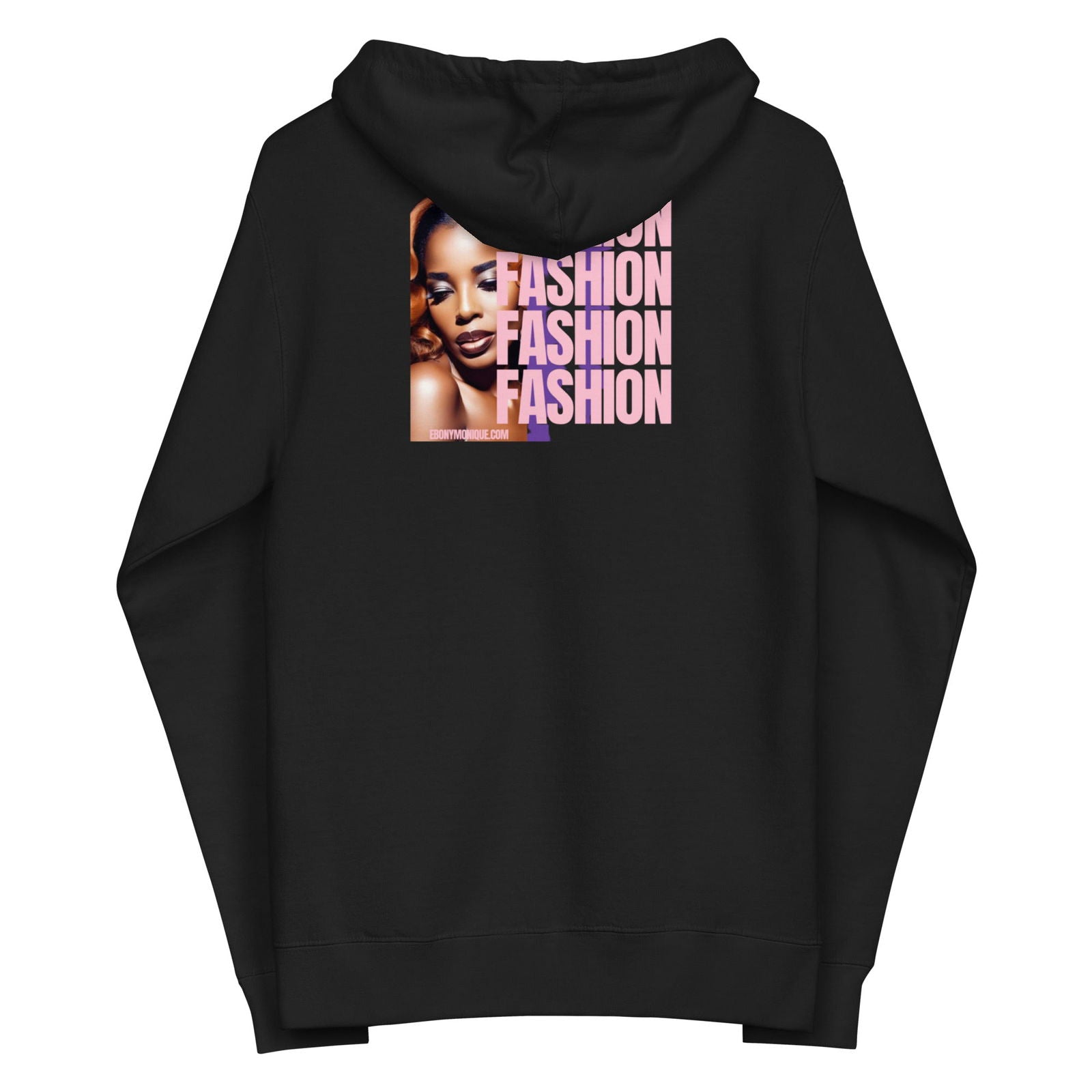 EM Fleece Zip Up Hoodie - ShopEbonyMonique