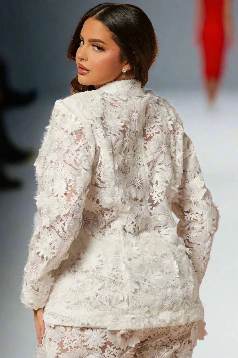 EM Lace Women Suit Pants Set - ShopEbonyMonique