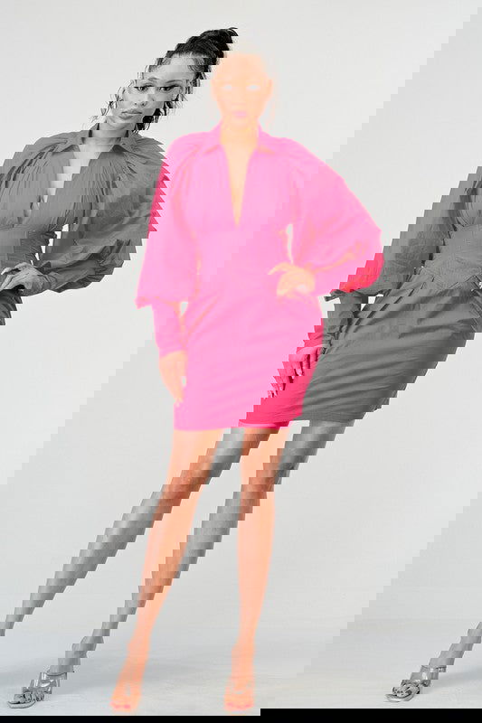 EM Puff Hem Dress - ShopEbonyMonique