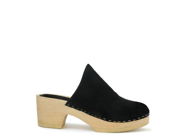 EM TAUPE SUEDE CLOGS - ShopEbonyMonique
